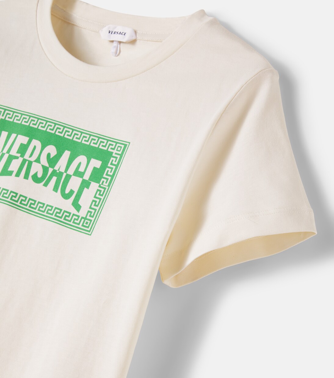 Logo cotton jersey T-shirt | Versace Kids