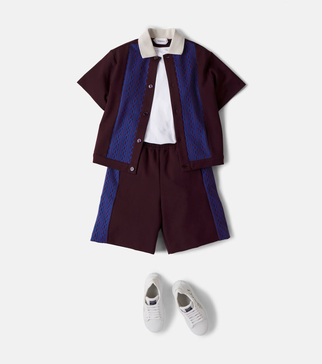 Greca jacquard shorts | Versace Kids