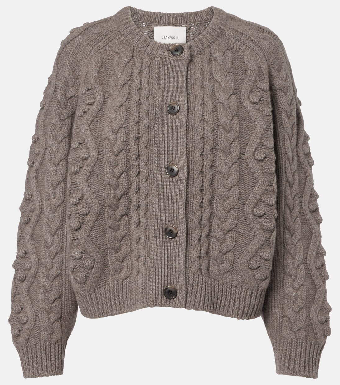 Winroe cable-knit cashmere cardigan | Lisa Yang