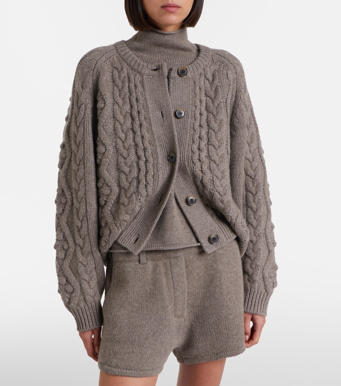 Winroe cable-knit cashmere cardigan | Lisa Yang