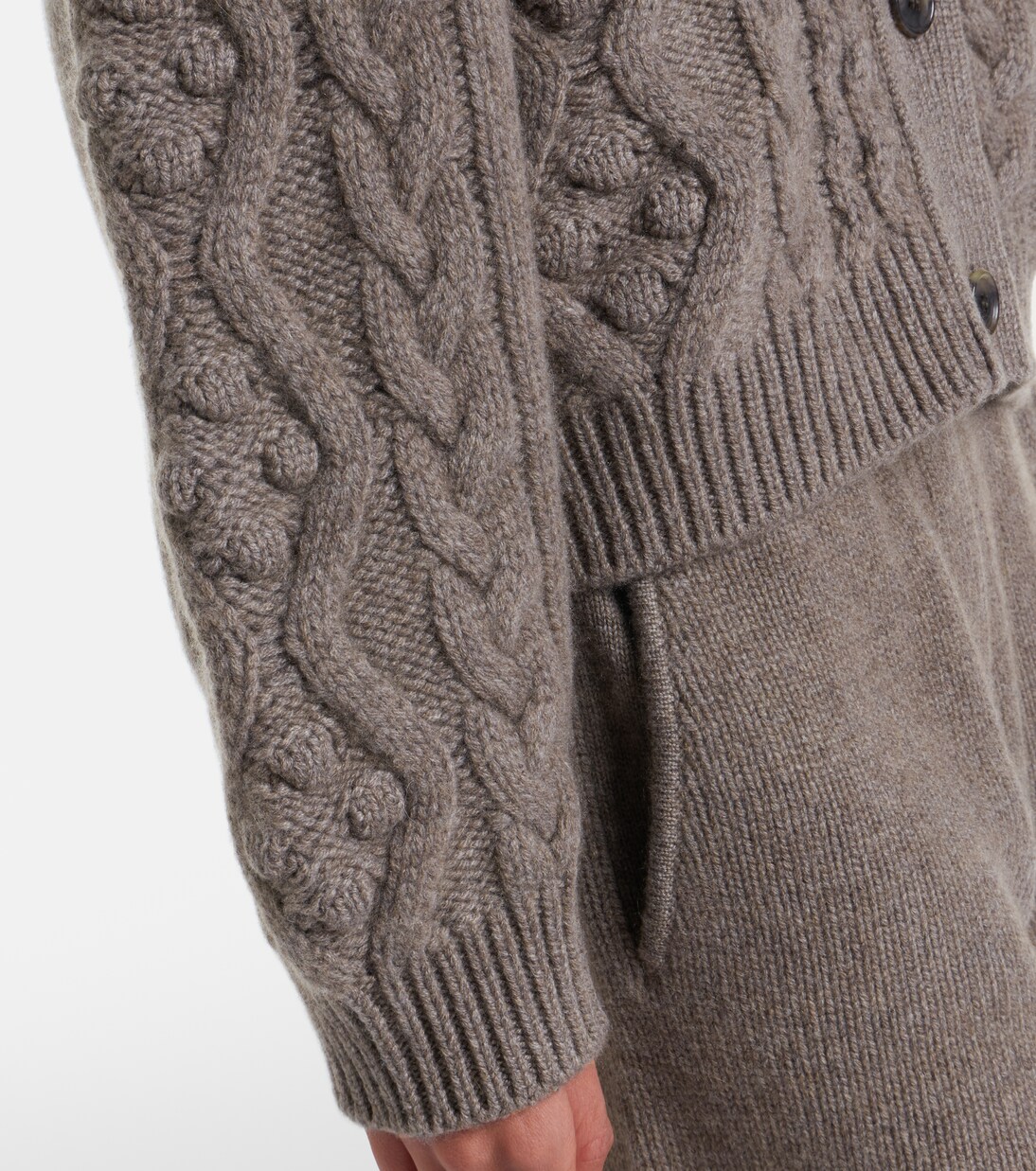 Winroe cable-knit cashmere cardigan | Lisa Yang