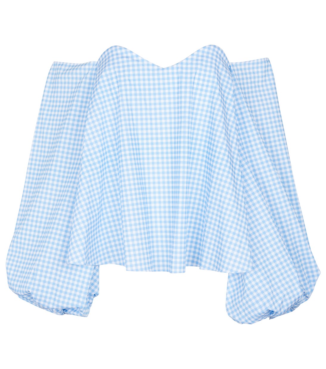 Blouse Vichy en coton mélangé à carreaux | Caroline Constas