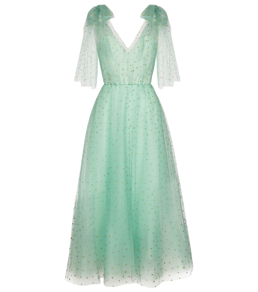 Robe midi en tulle à ornements | Monique Lhuillier