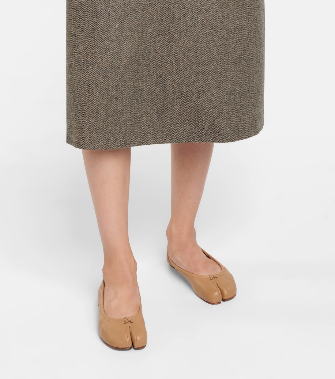 Tabi leather ballet flats | Maison Margiela