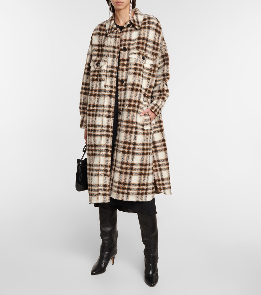 Fontizi 체크 울 블렌드 코트 | Marant Etoile