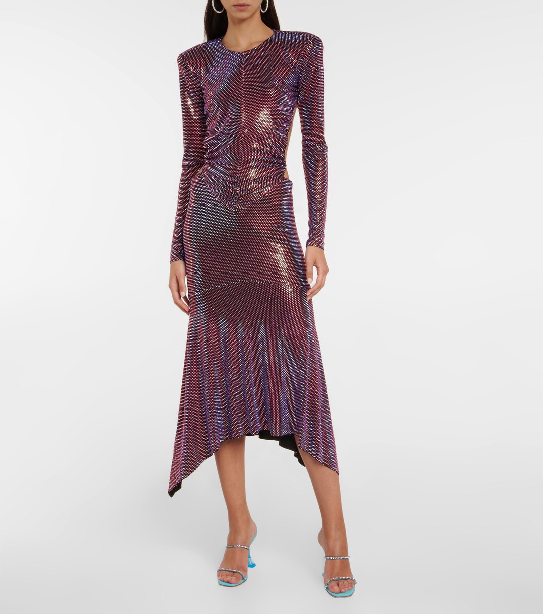 Robe longue métallisée | Alexandre Vauthier