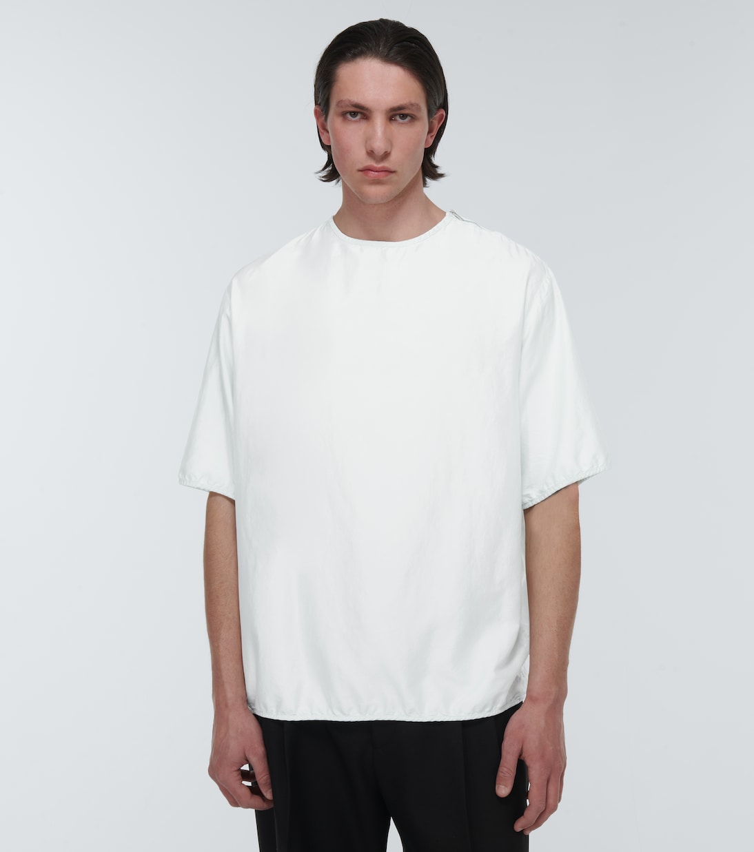 Blouson silk blend T-shirt | Jil Sander