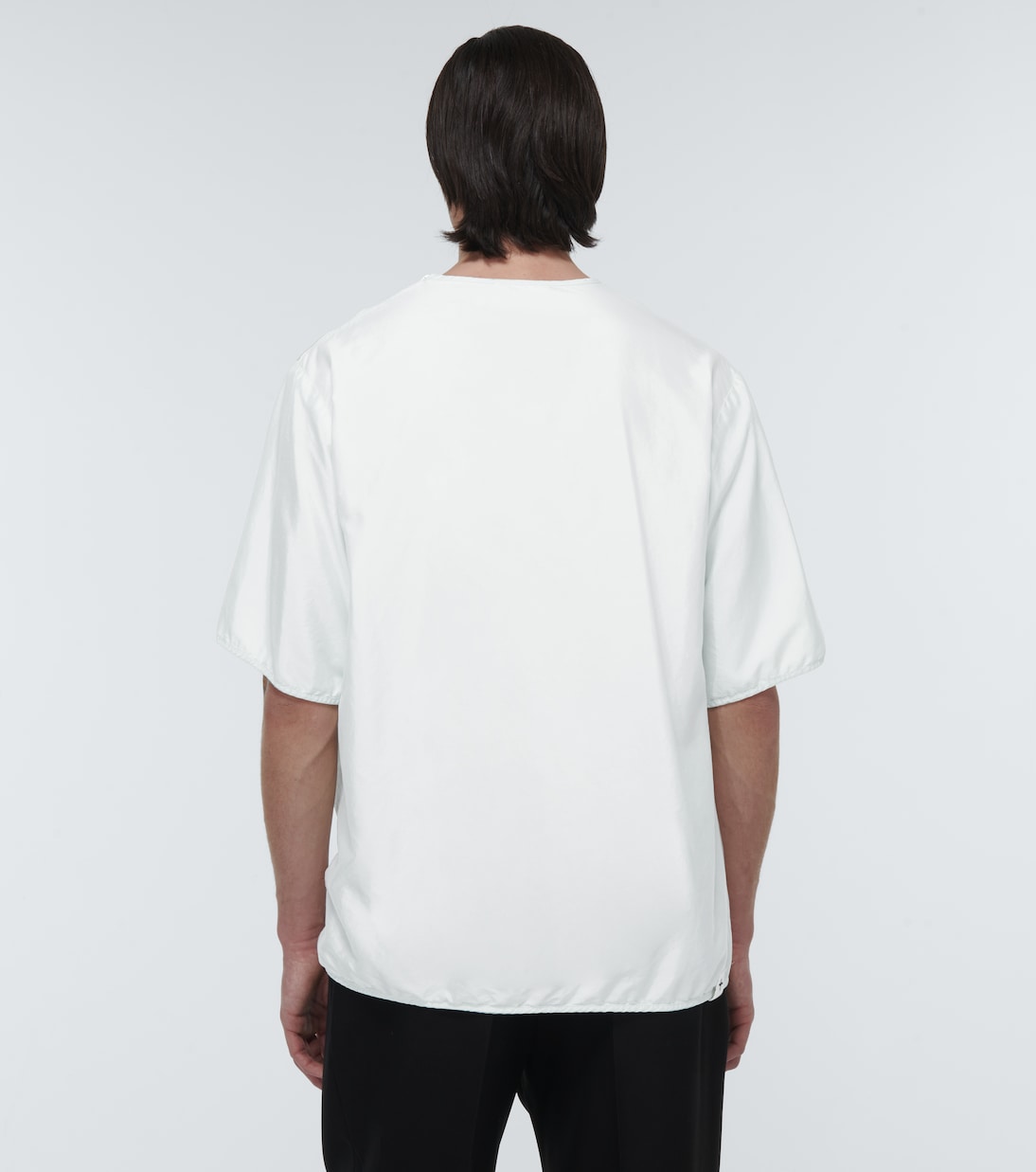 Blouson silk blend T-shirt | Jil Sander