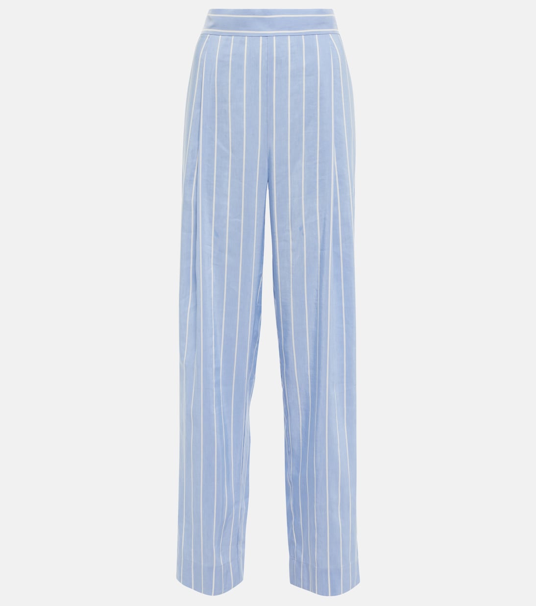 Pantalon ample rayé à taille haute | Vince