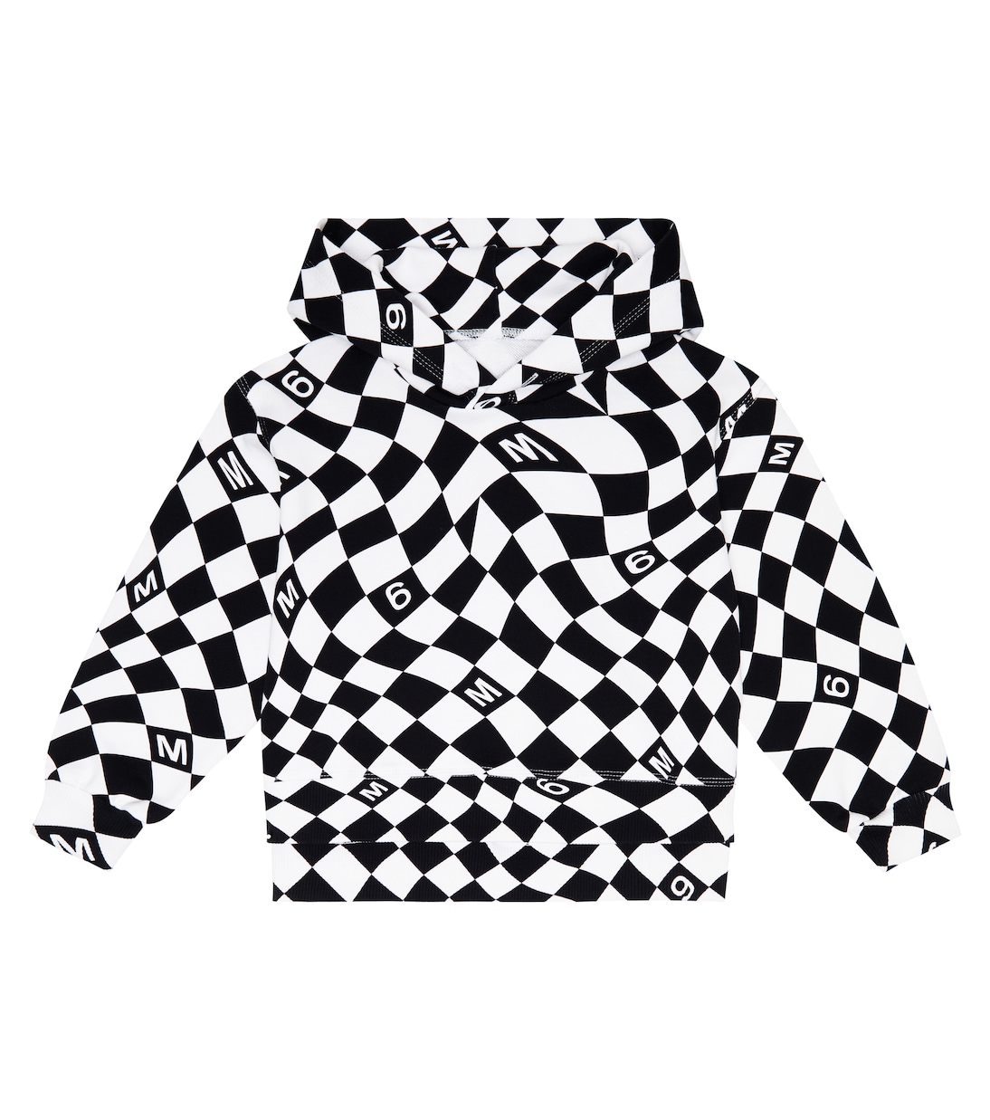 Printed cotton hoodie | MM6 Maison Margiela Kids
