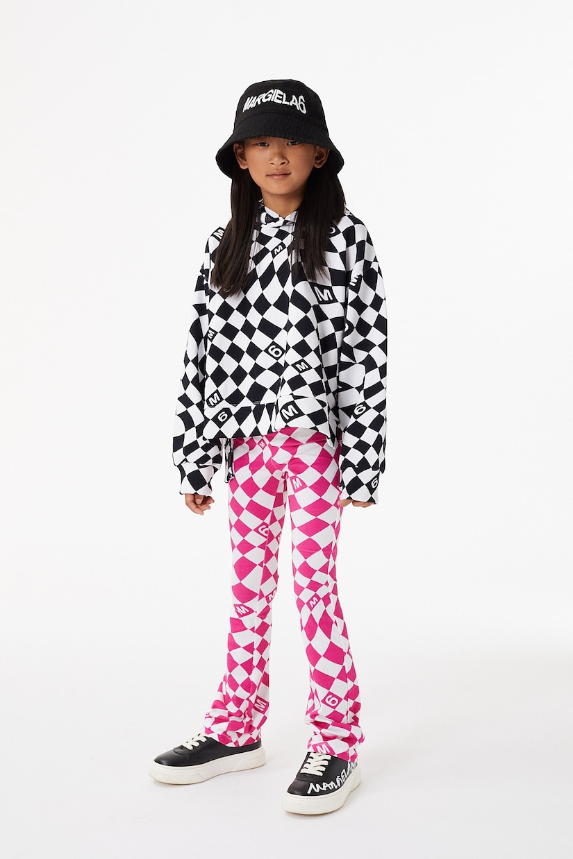 Printed cotton hoodie | MM6 Maison Margiela Kids