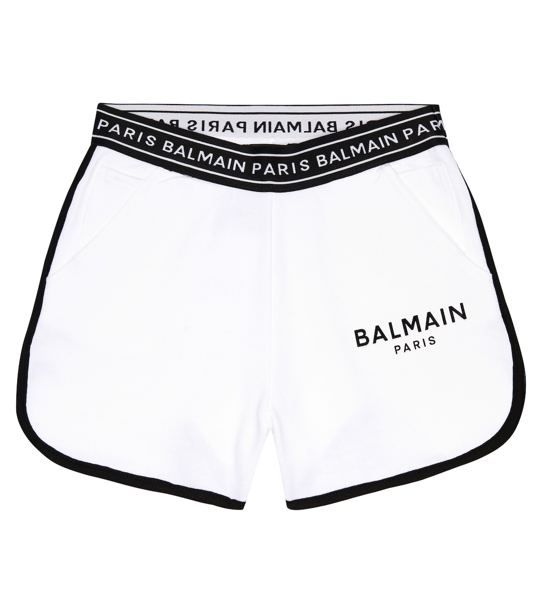 Logo cotton shorts | Balmain Kids