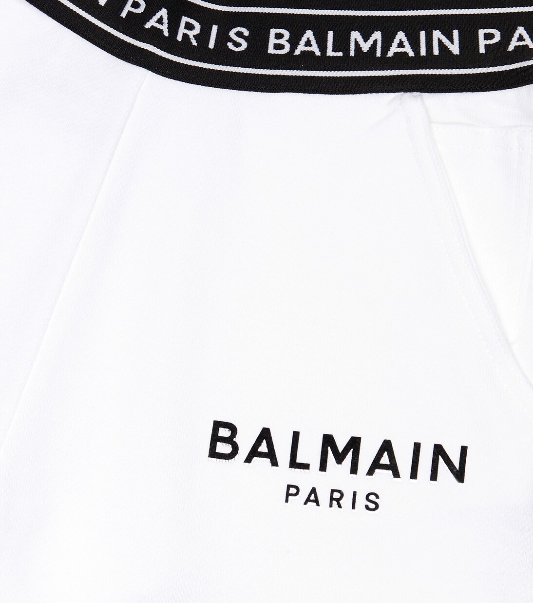 Logo cotton shorts | Balmain Kids