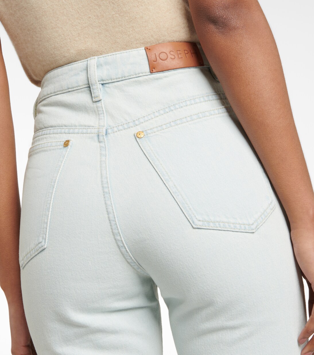 Fulham high-rise straight jeans | Joseph