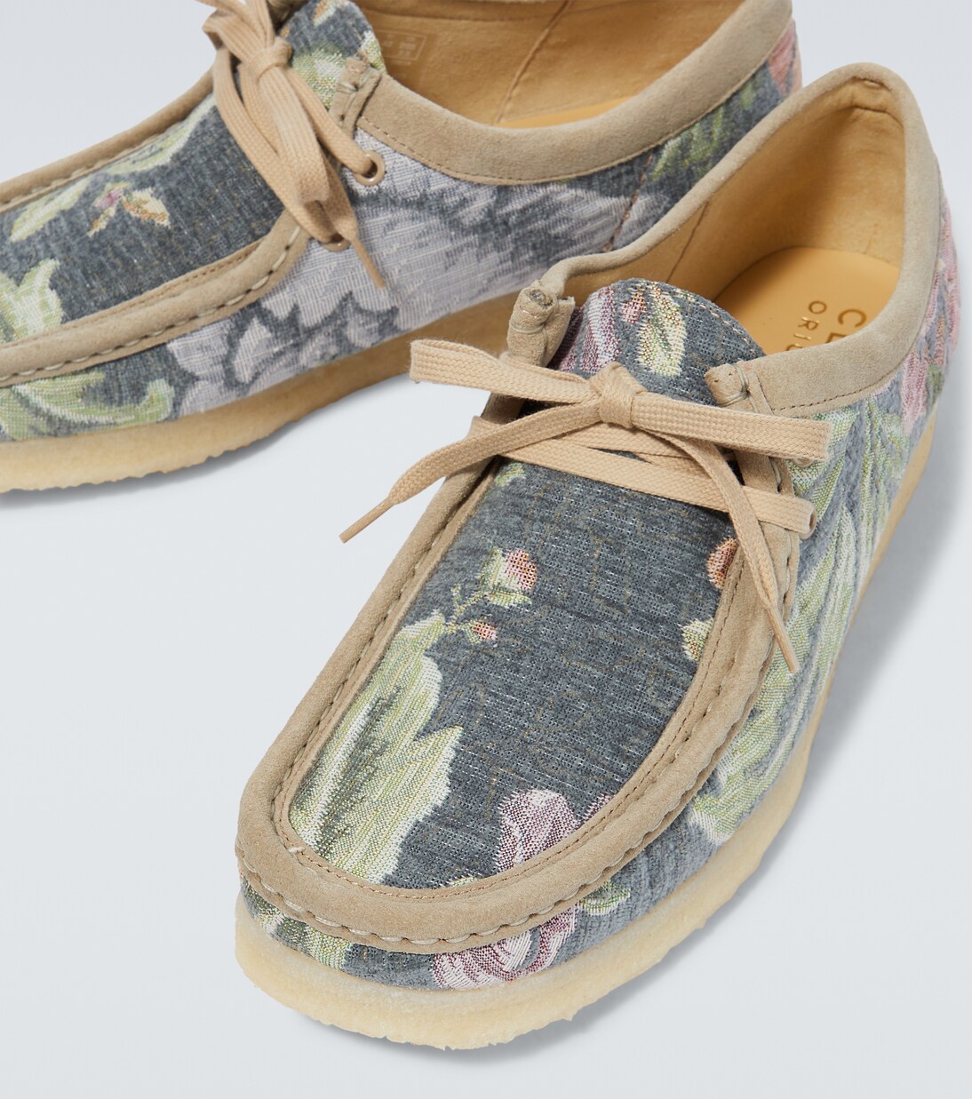 Wallabee floral jacquard moccasins | Clarks Originals