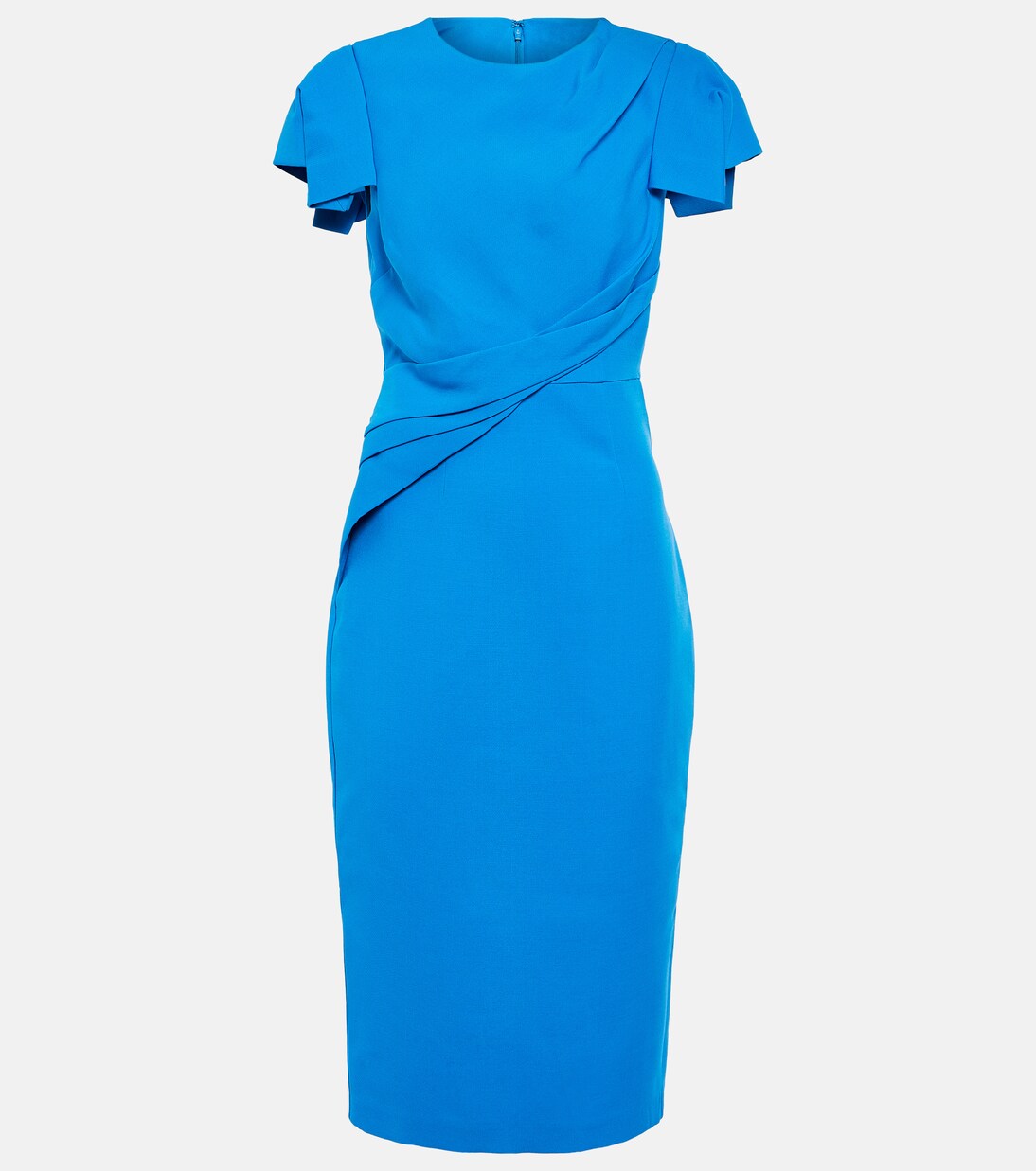 Robe midi en laine et soie | Roland Mouret