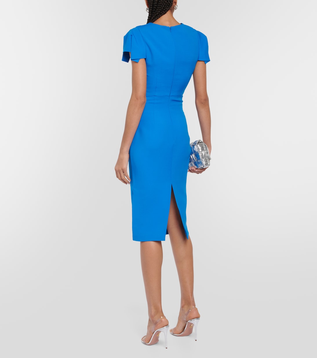 Robe midi en laine et soie | Roland Mouret