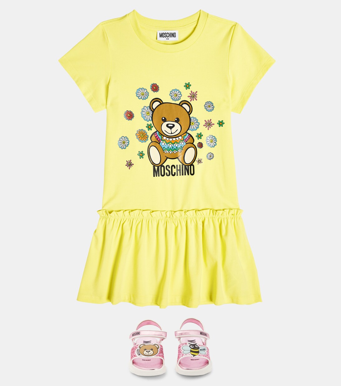 Teddy Bear leather sneakers | Moschino Kids