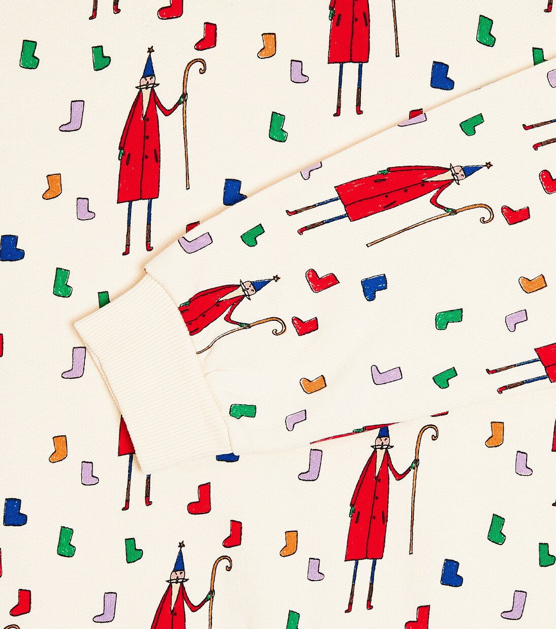 Printed cotton jersey sweatshirt | Jellymallow