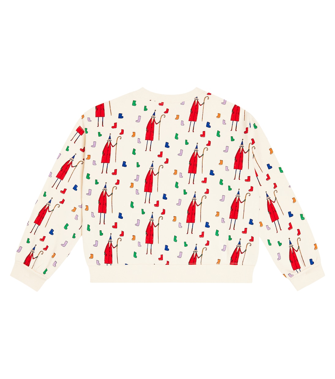 Printed cotton jersey sweatshirt | Jellymallow