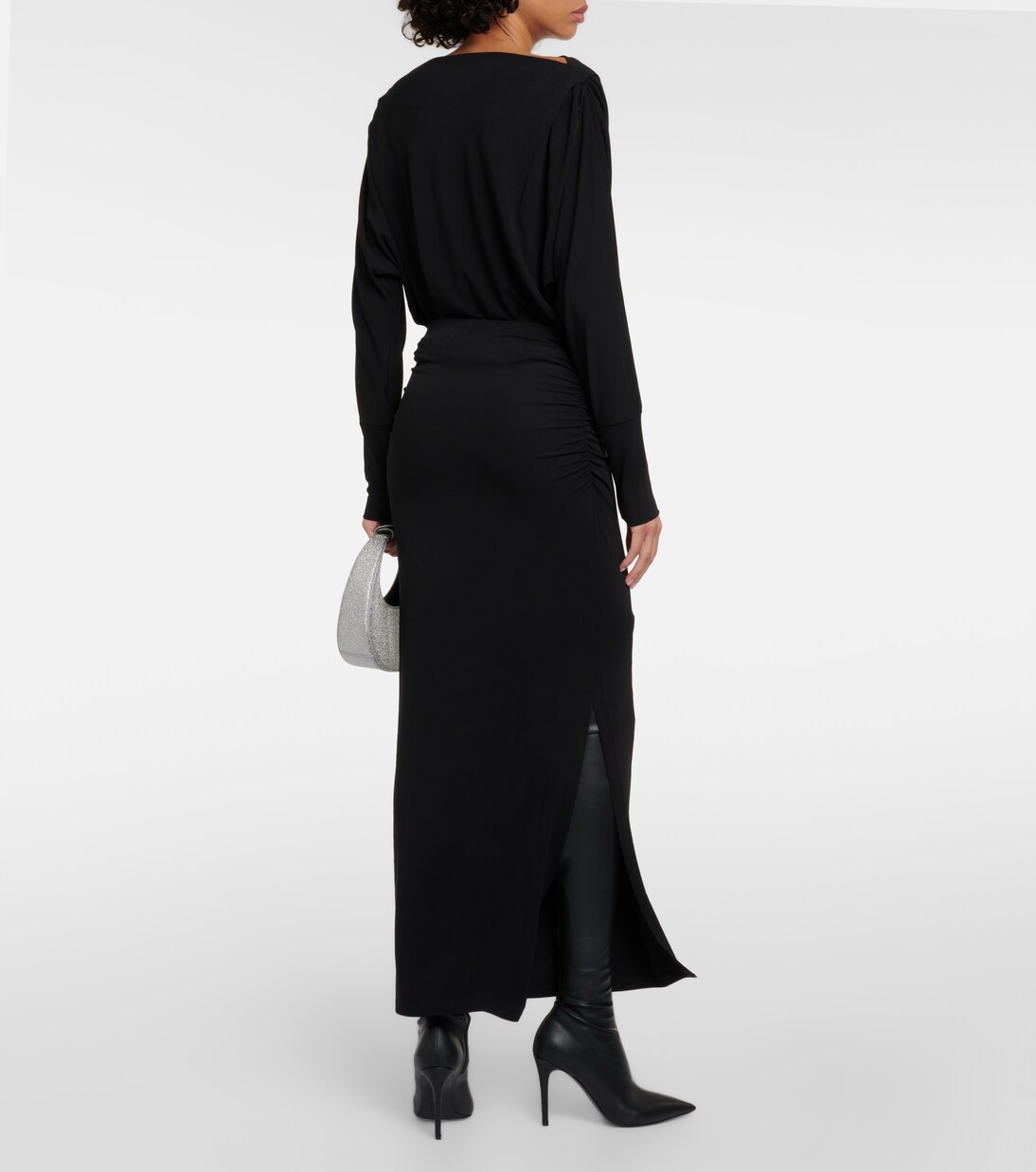 Gonna midi Hilton in jersey | Velvet