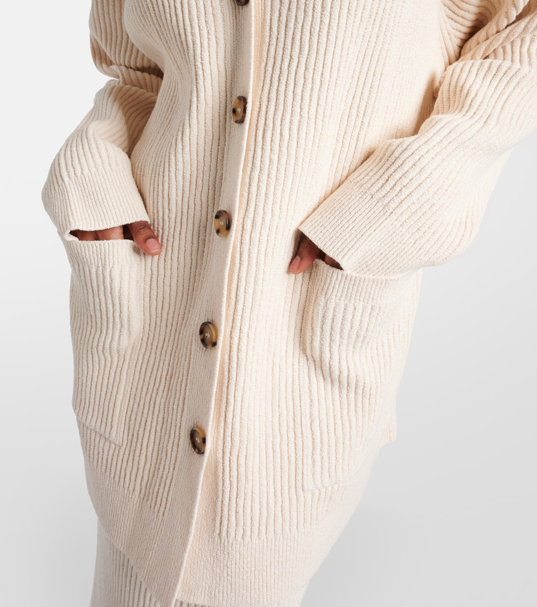 Oversize-Cardigan aus einem Baumwollgemisch | Toteme