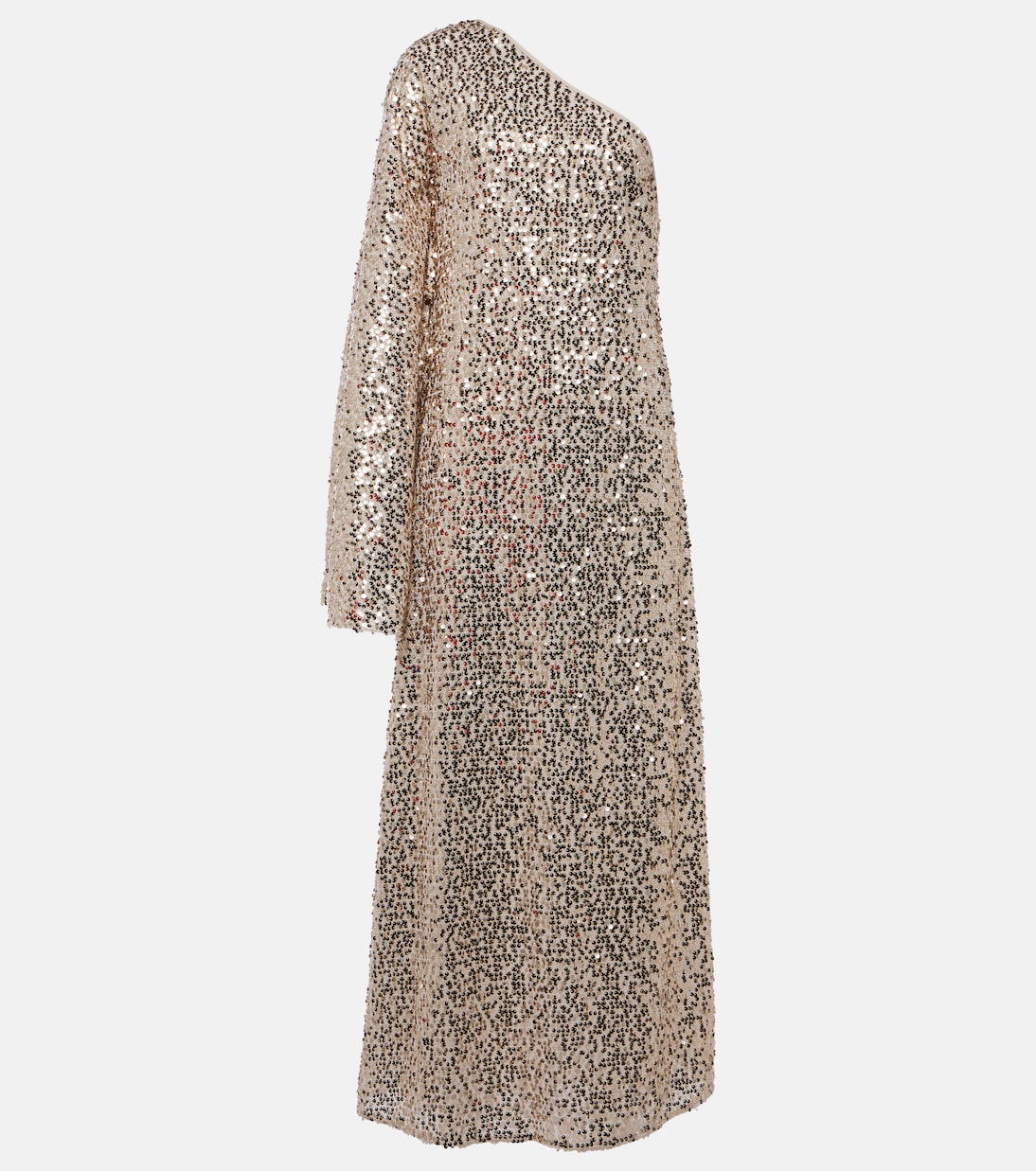 Robe longue asymétrique à sequins | Rotate