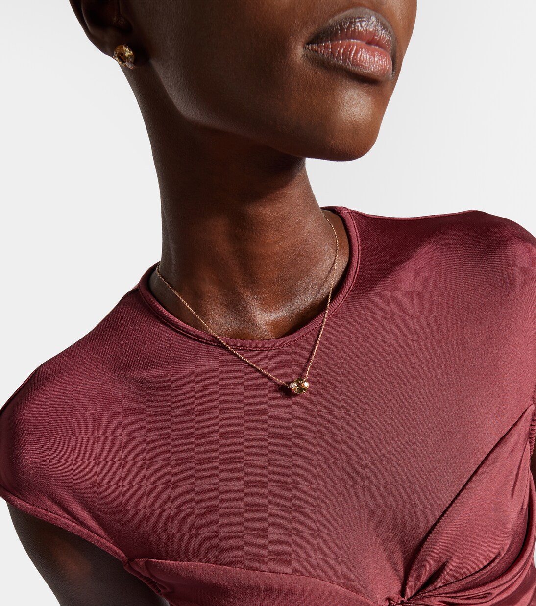 Peekaboo 18kt rose gold necklace with beryl and diamonds | Bucherer Fine Jewellery