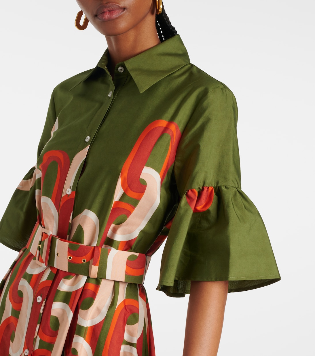 Midikleid Choux aus Baumwollpopeline | La DoubleJ