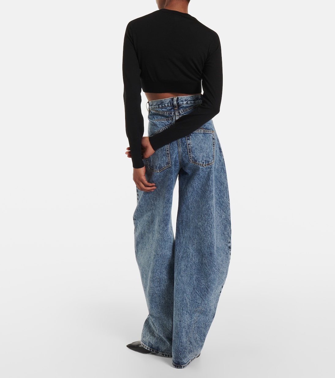 Cropped-Cardigan aus einem Wollgemisch | Alaïa