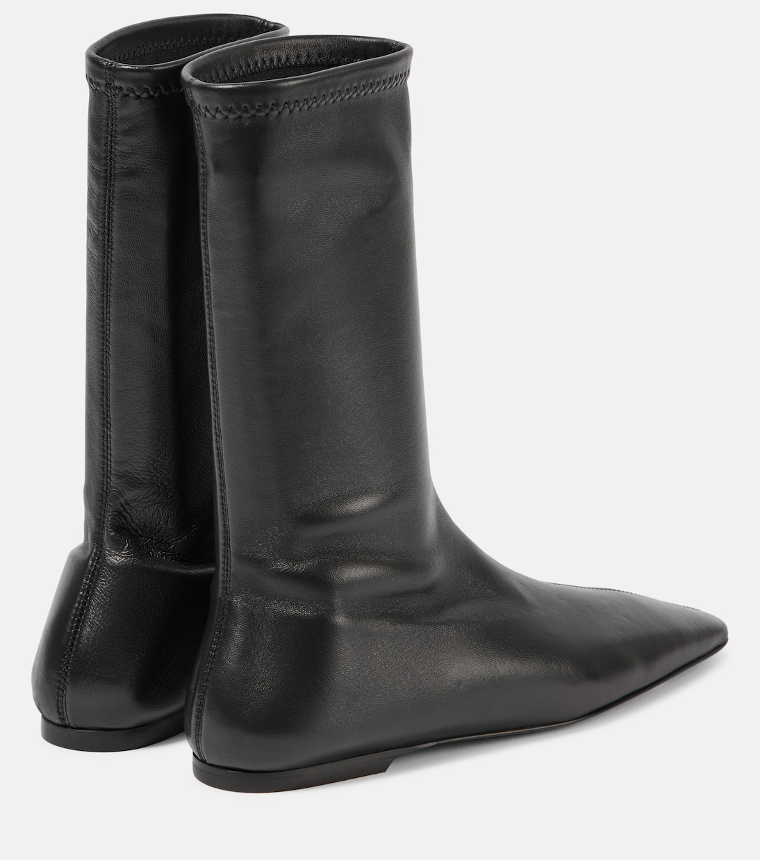 Ankle Boots Sock aus Leder | Toteme