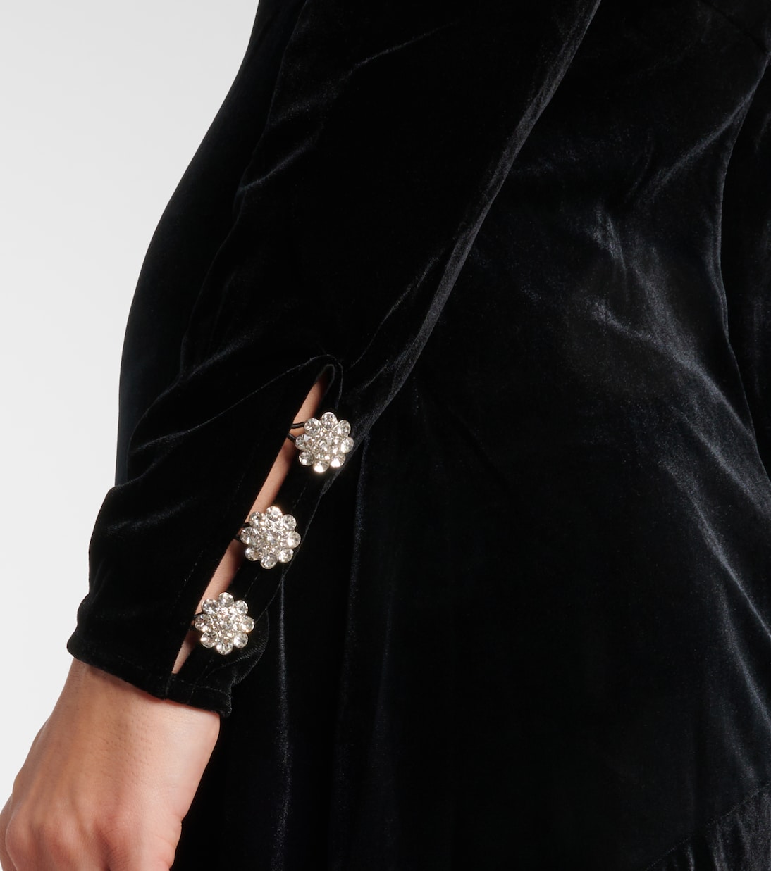 Midikleid aus Samt | Ganni