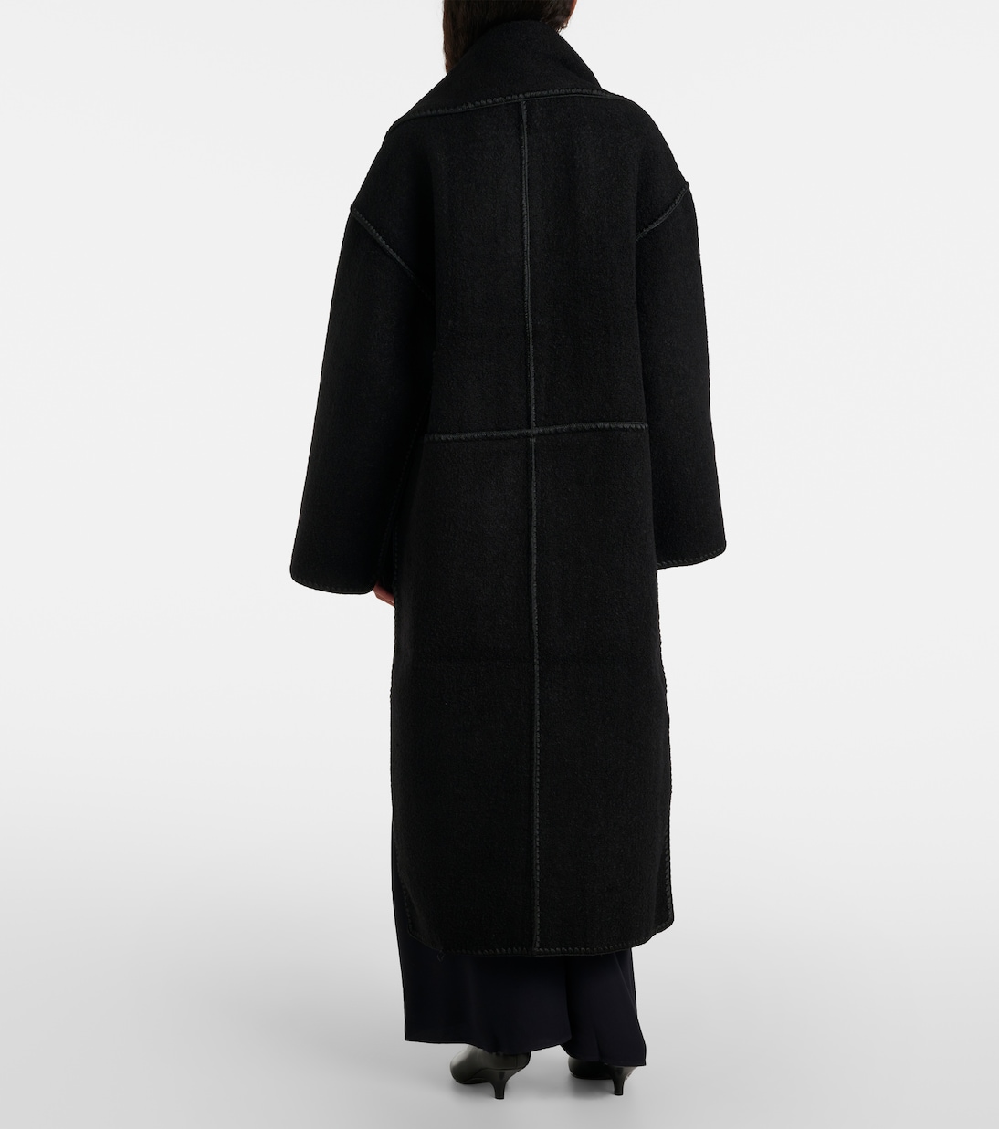 Bestickter Mantel aus einem Wollgemisch | Toteme