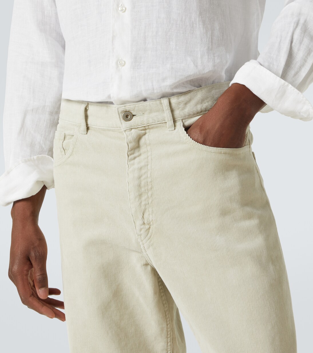 Cotton corduroy wide-leg pants | Auralee