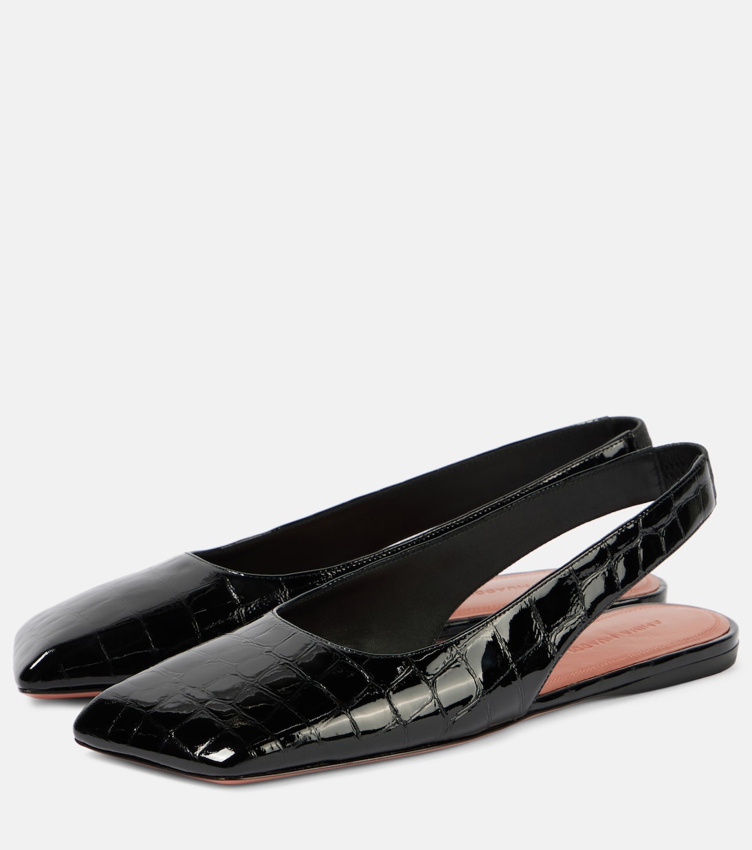 Ane patent leather slingback flats | Amina Muaddi