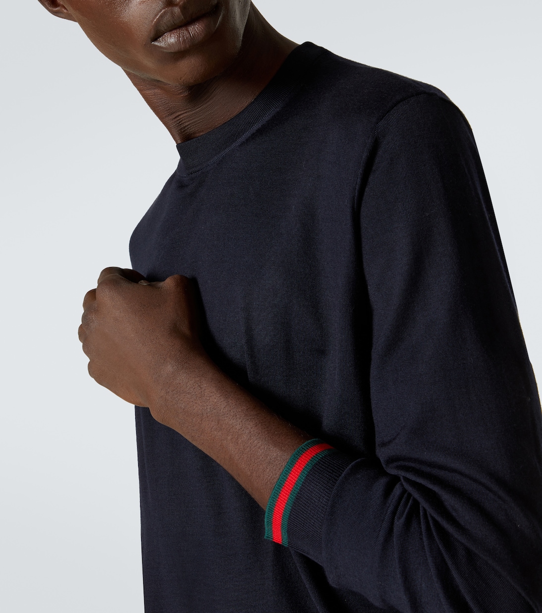 Jersey de lana con Web  | Gucci