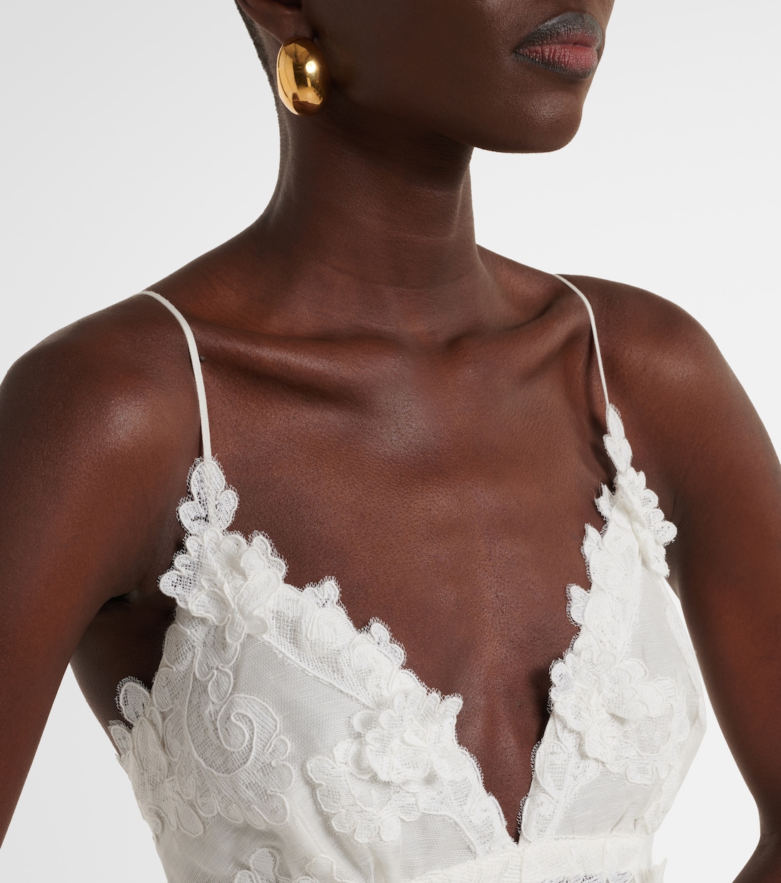 Crush tiered linen and silk minidress | Zimmermann