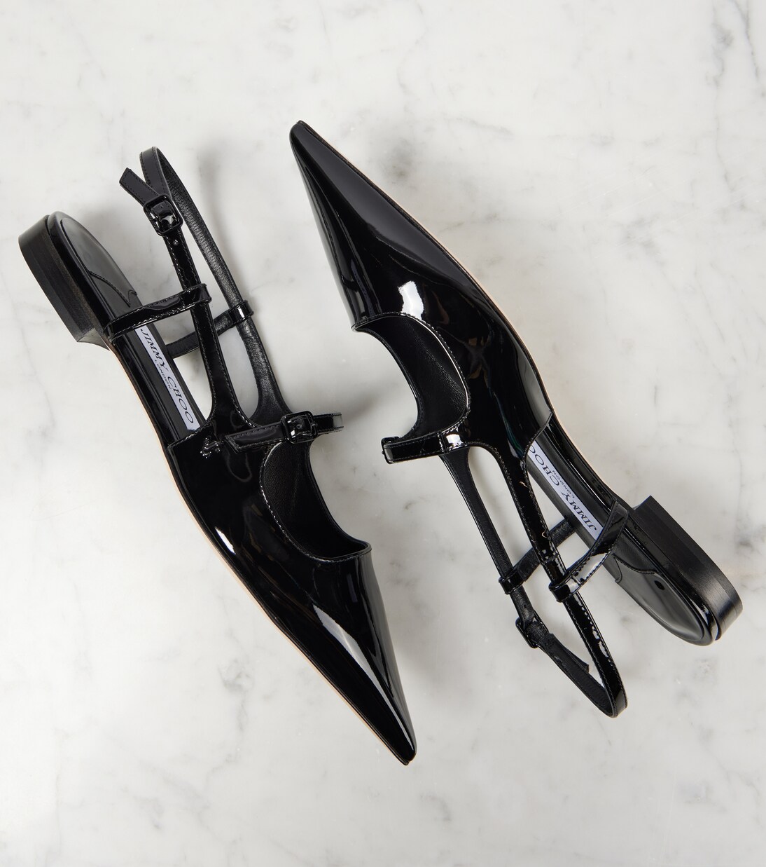 Slingback-Ballerinas Didi aus Lackleder | Jimmy Choo