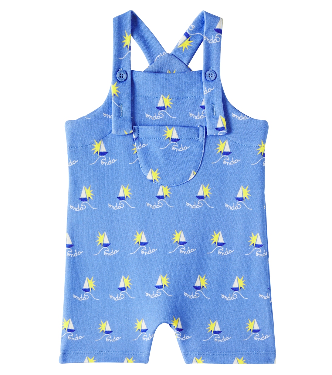 Printed cotton-blend romper | Fábula