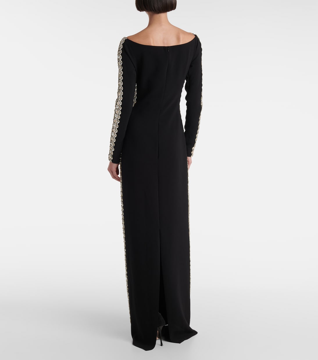 Abito lungo Charisma in crêpe | Jenny Packham