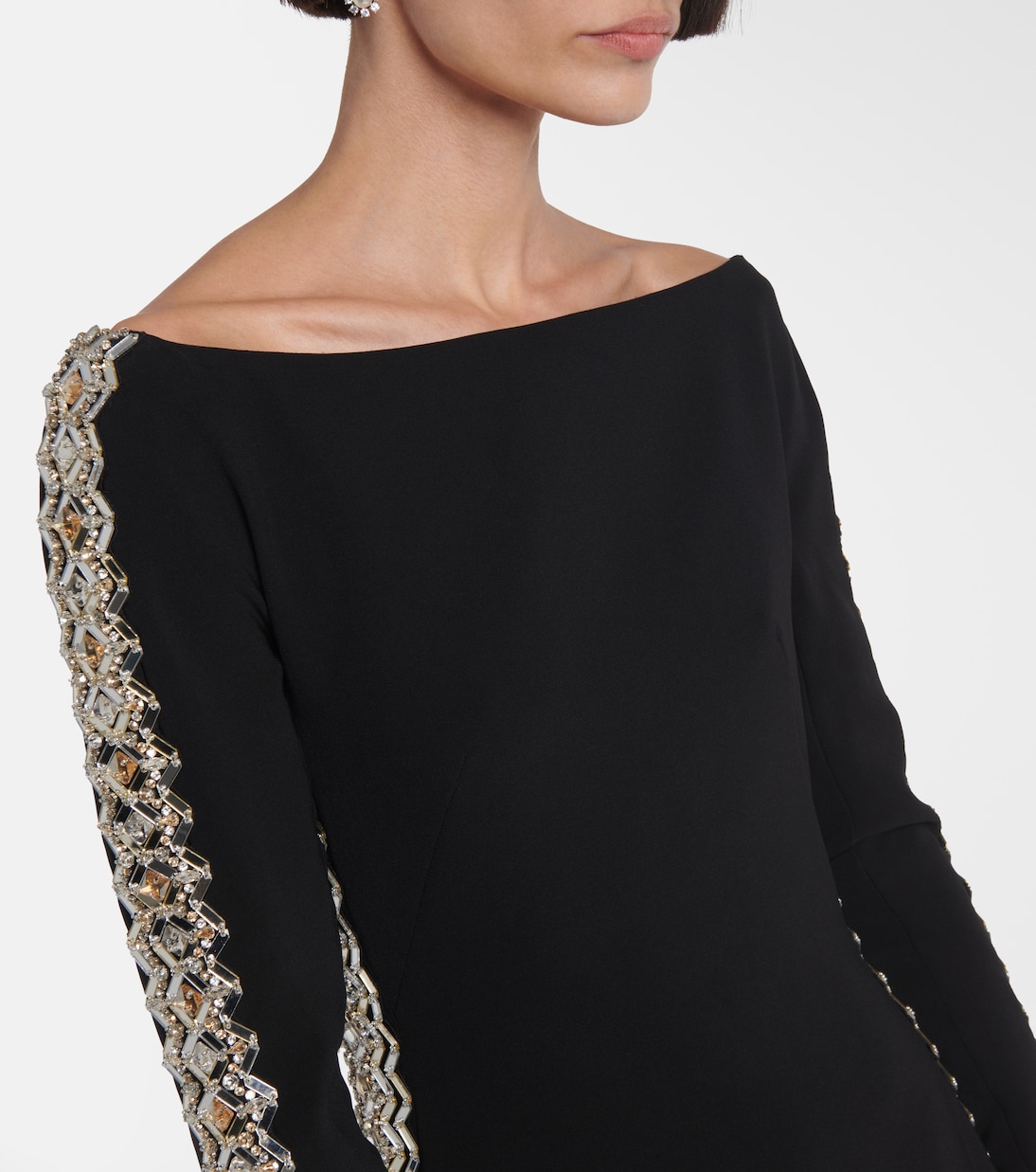 Abito lungo Charisma in crêpe | Jenny Packham