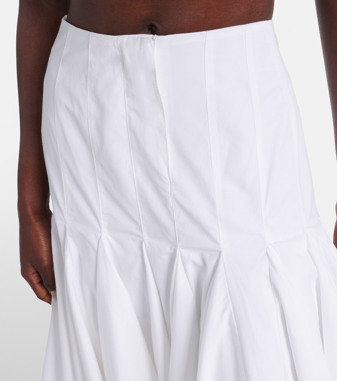 Midirock Agave aus Baumwollpopeline | Jacquemus