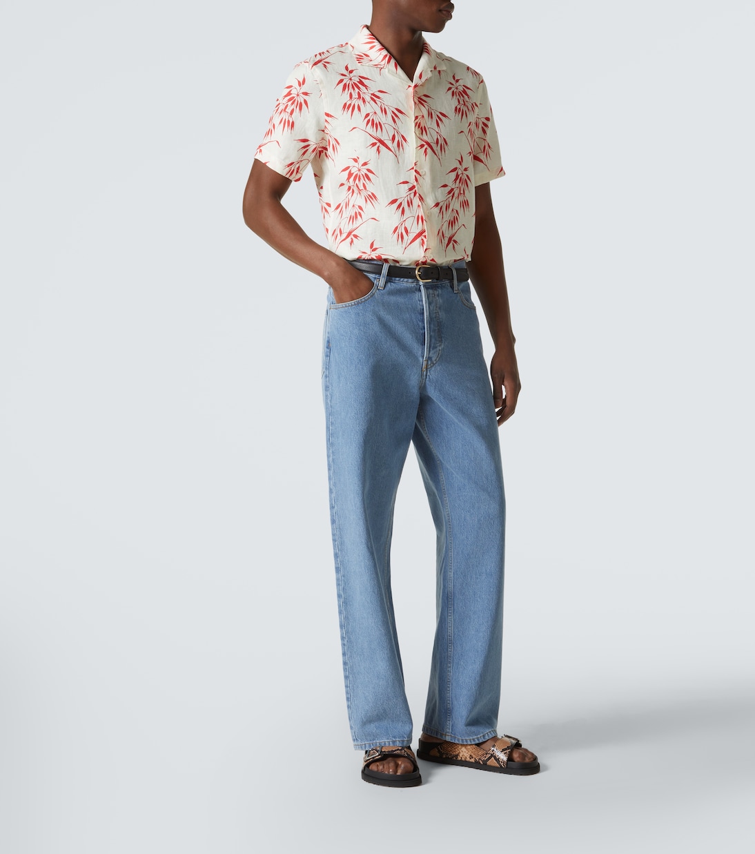 Camicia Hibbert in lino con stampa | Orlebar Brown