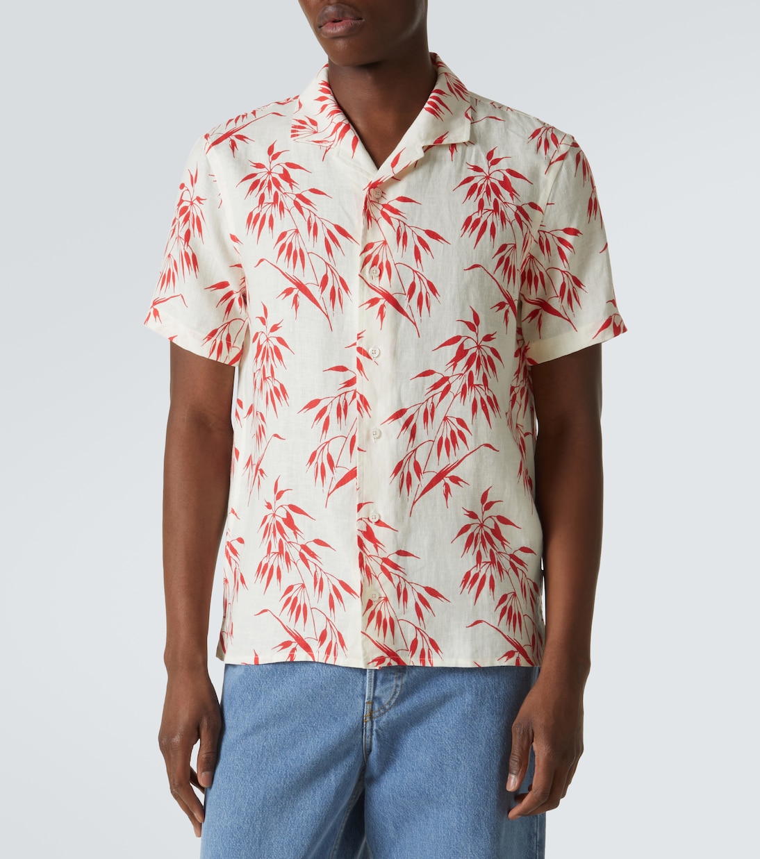 Camicia Hibbert in lino con stampa | Orlebar Brown