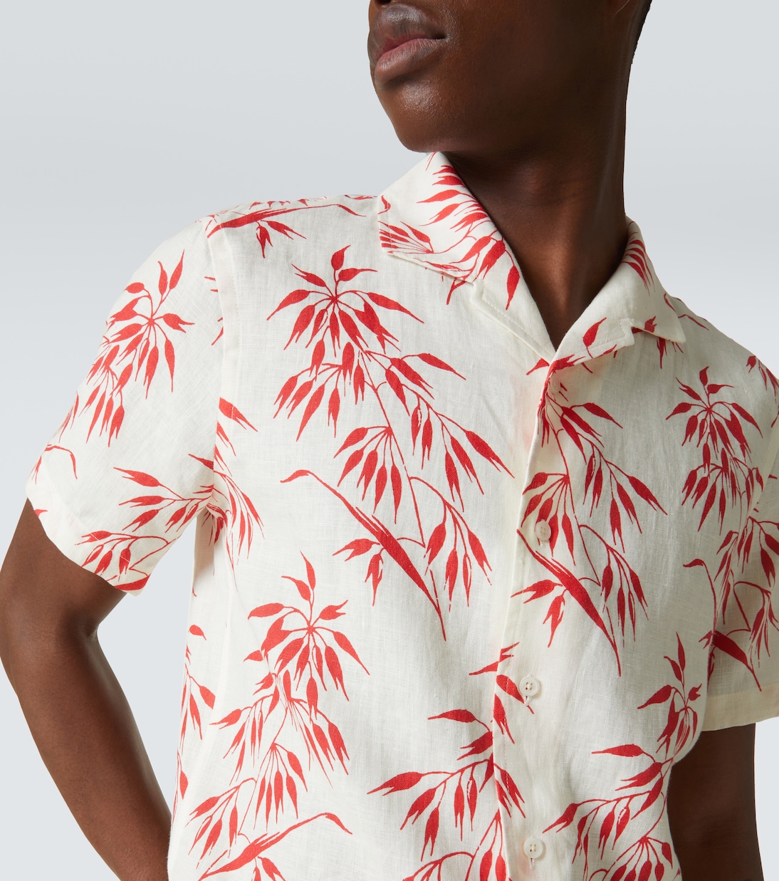 Camicia Hibbert in lino con stampa | Orlebar Brown