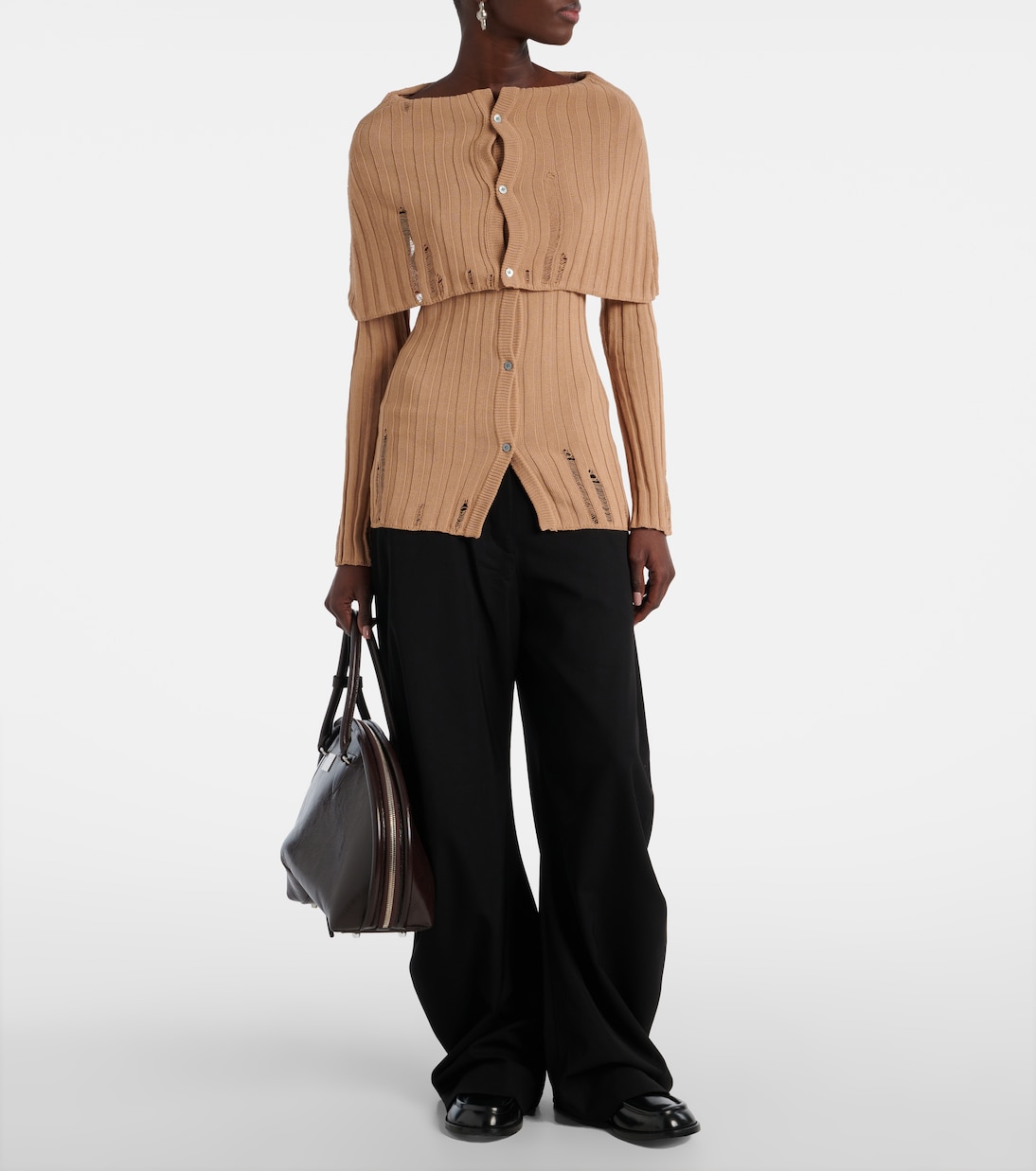 Cardigan en coton mélangé | Acne Studios