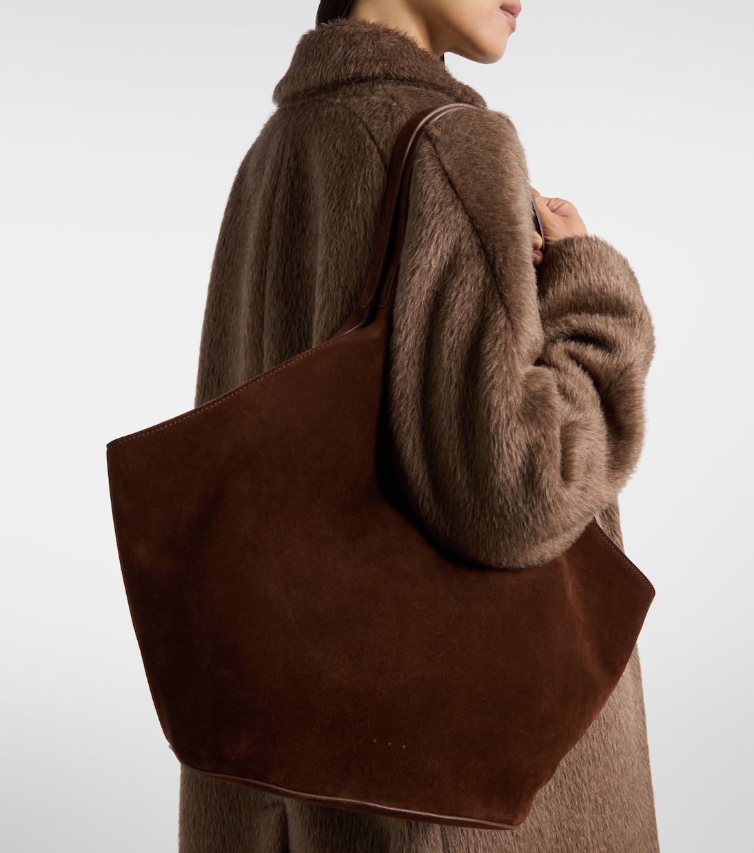 Tote Bag Phantom aus Veloursleder | Aesther Ekme