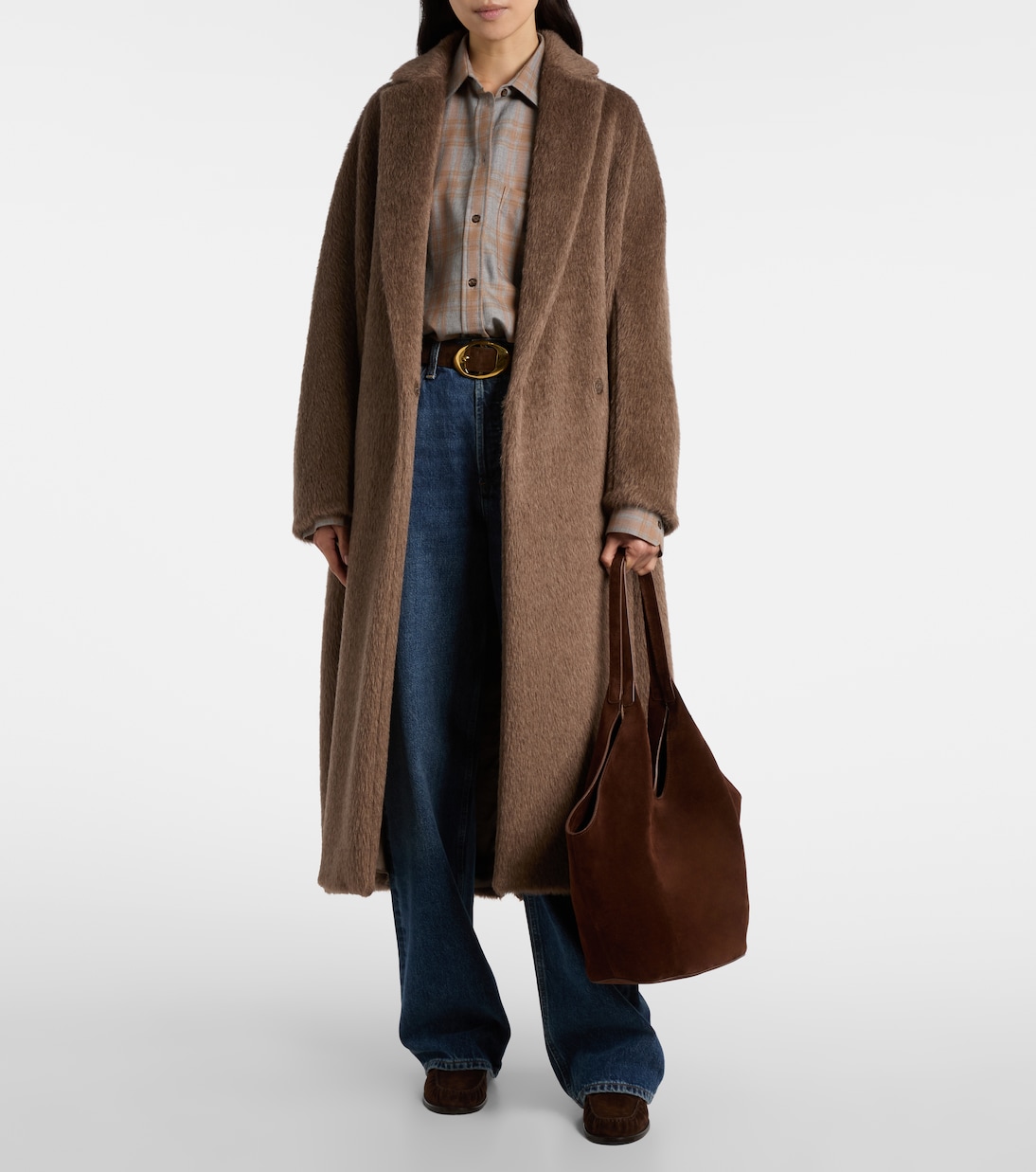 Tote Bag Phantom aus Veloursleder | Aesther Ekme