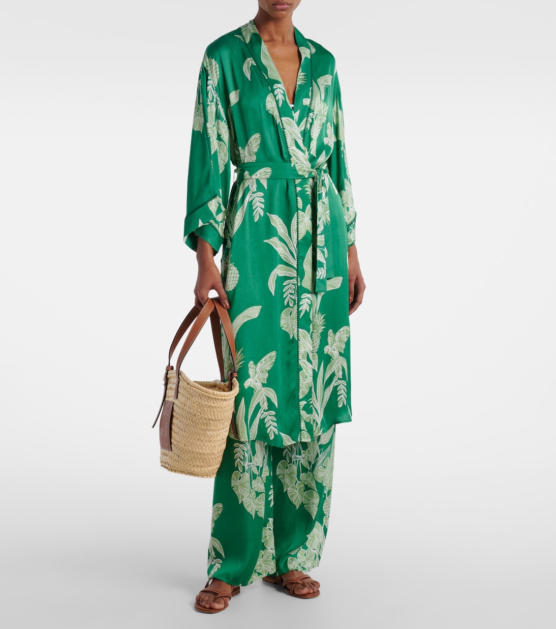 Kaftan Erica aus Satin | Poupette St Barth