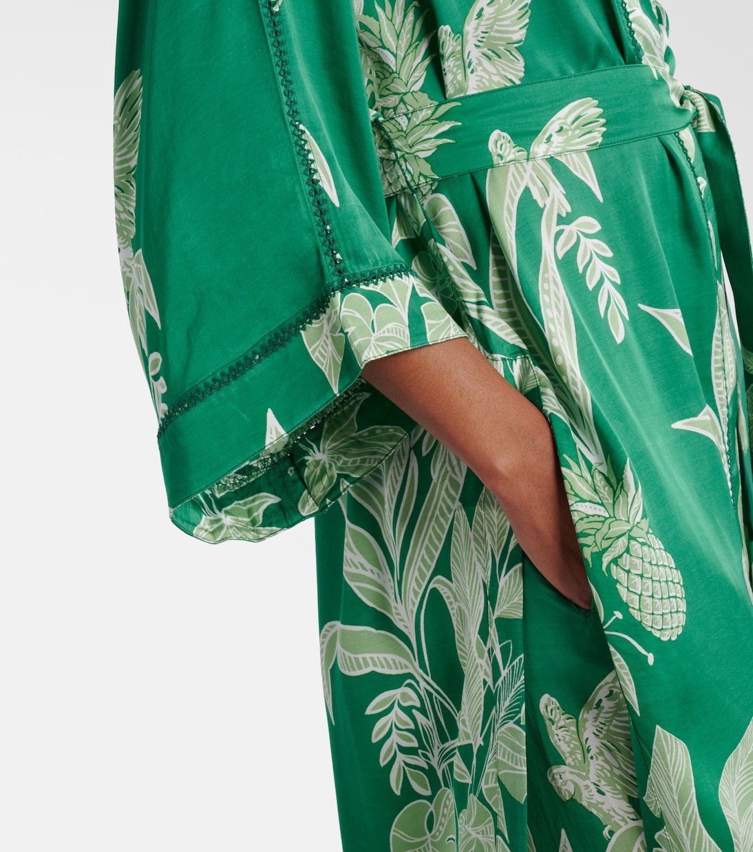 Kaftan Erica aus Satin | Poupette St Barth